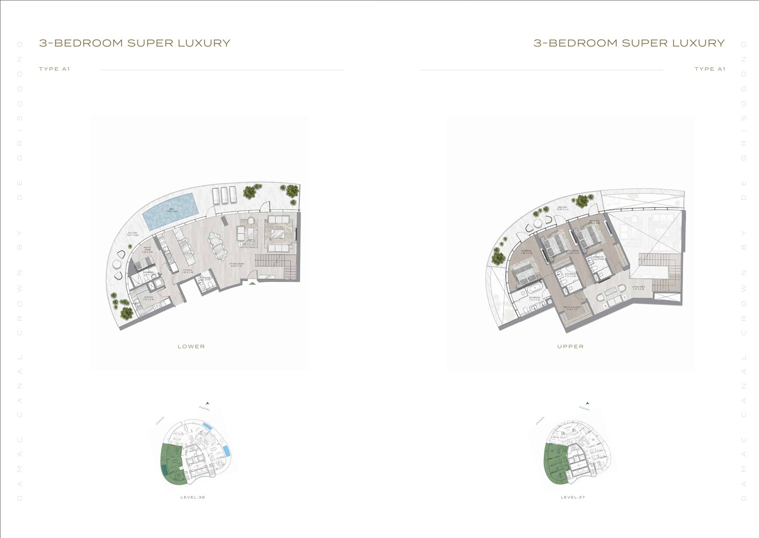 3 & 4-Bedroom Super Luxury Penthouses